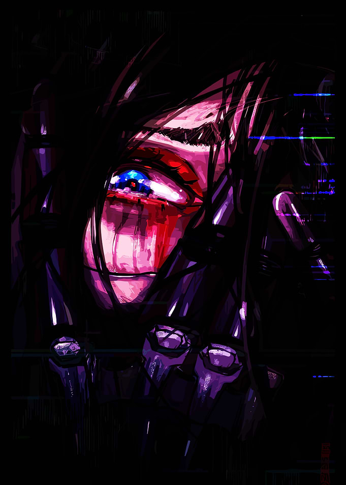 Bleeding Eye Digital Art