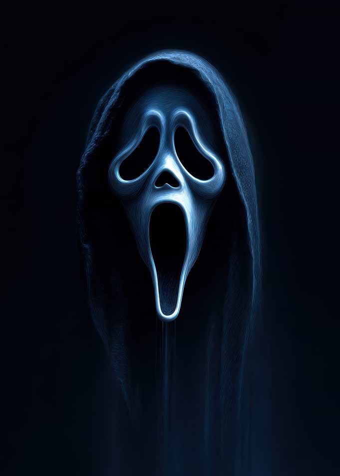 Ghostface Mask in Blue