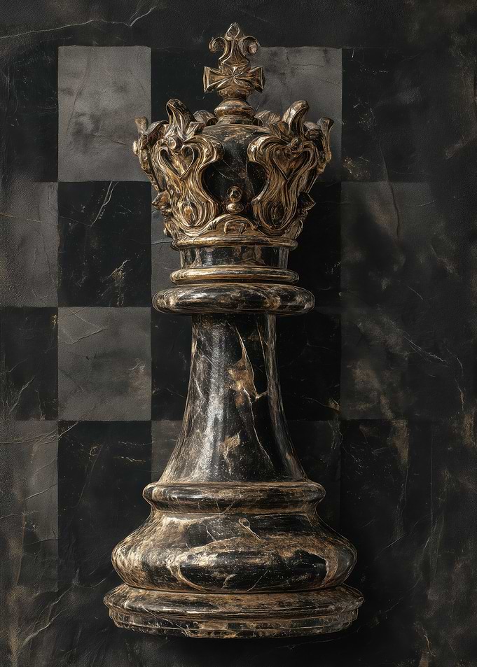 Ornate Chess King Piece