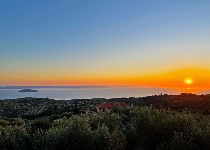 Sunset over the Mediterranean Sea