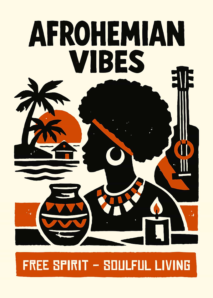Afrohemian Vibes Art Print