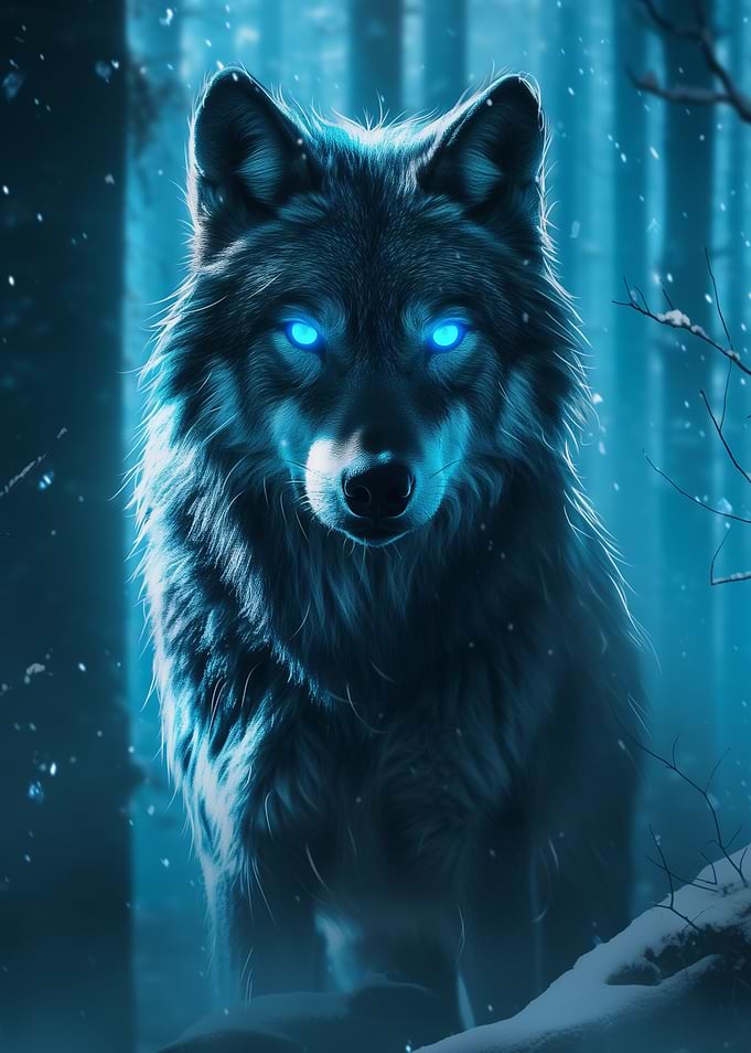Dark Wood Collection: Winter Forest ~ Wolf