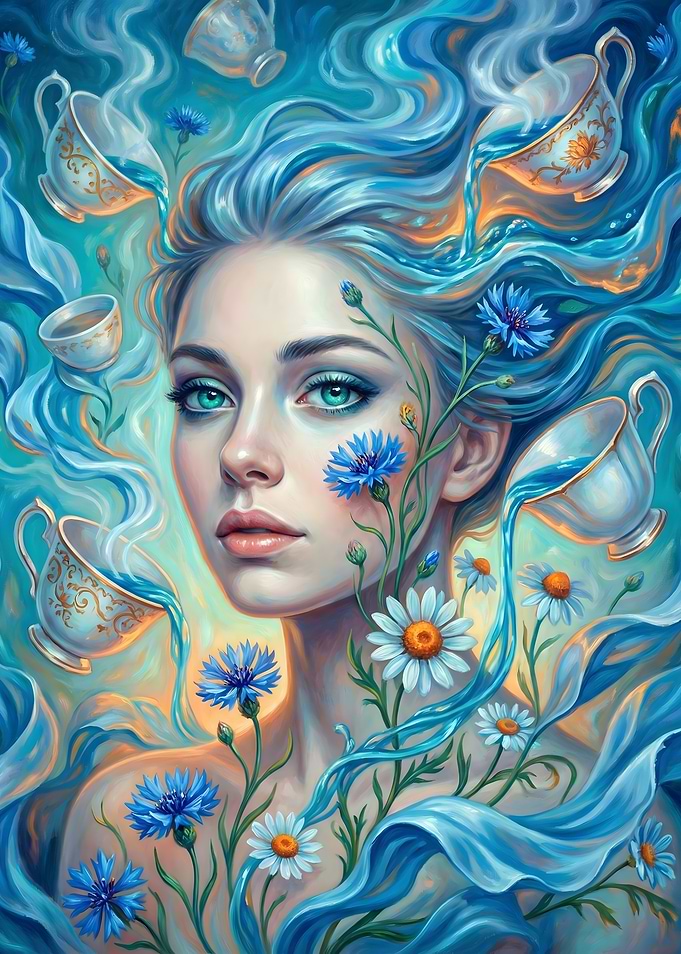 Tea, Blue, Wonderland