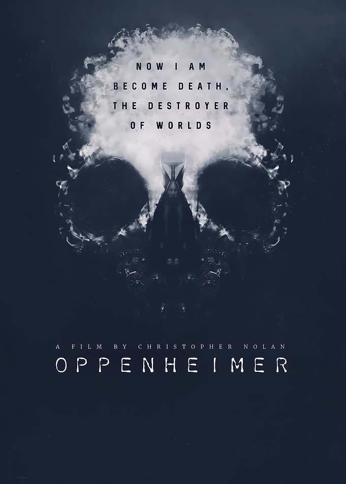 Oppenheimer Movie Poster Skull