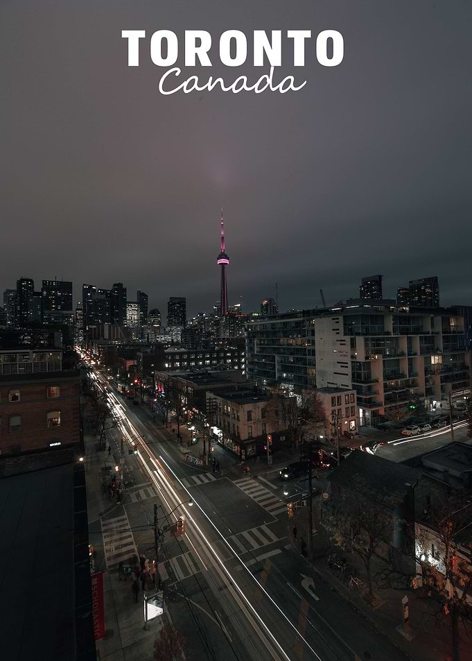 Toronto Canada Night Cityscape