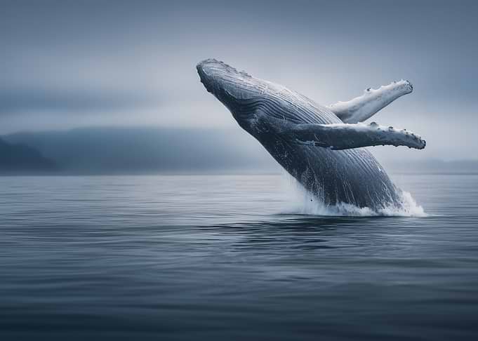 Breaching Humpback Whale