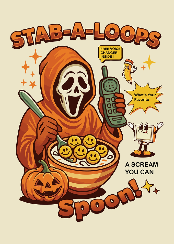 Stab-A-Loops Halloween Cereal Cartoon