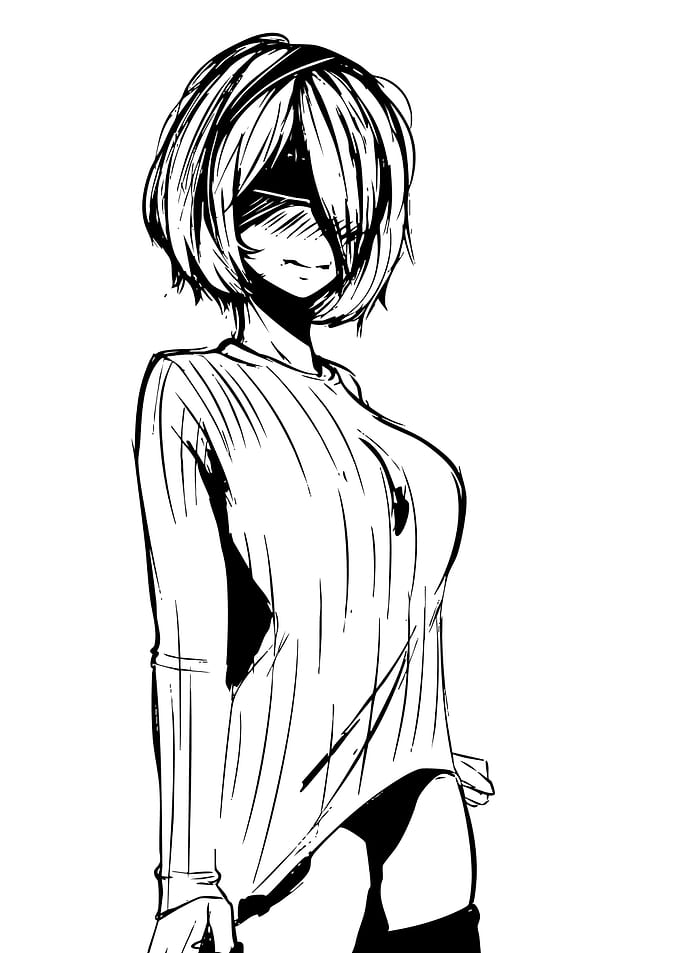 Anime Girl in Sweater