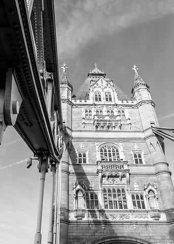Tower Bridge, London in Black and White