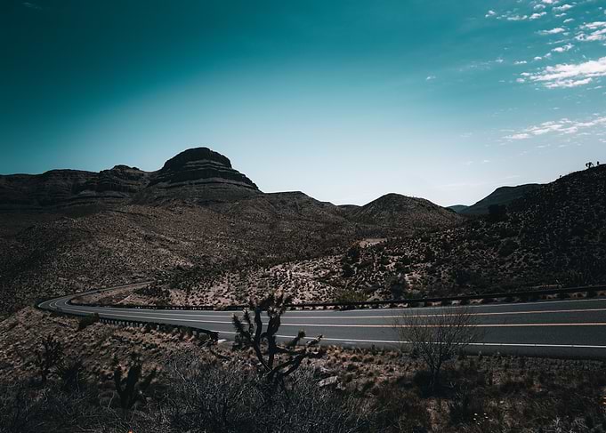Desert Road Landscape