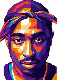 Tupac Shakur Pop Art Portrait