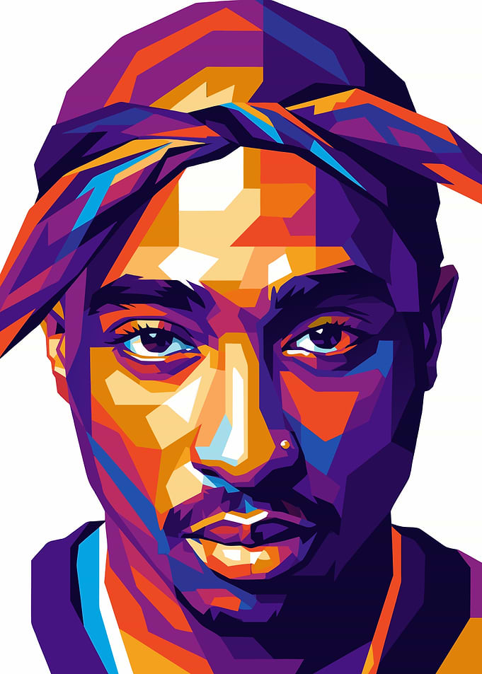 Tupac Shakur Pop Art Portrait