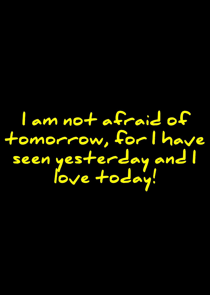 Inspirational Quote: Fearless Tomorrow