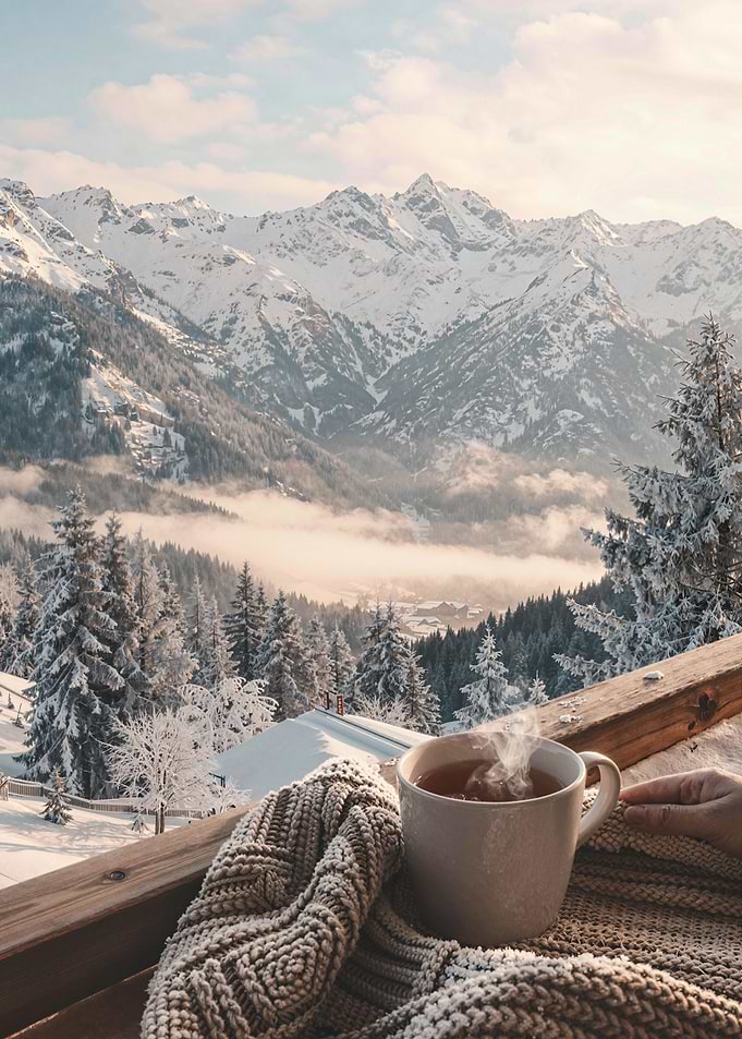 Winter Mountain Tea Break