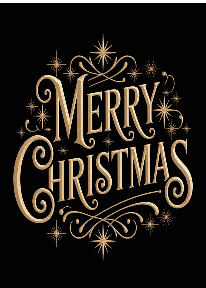 Elegant Merry Christmas Typography