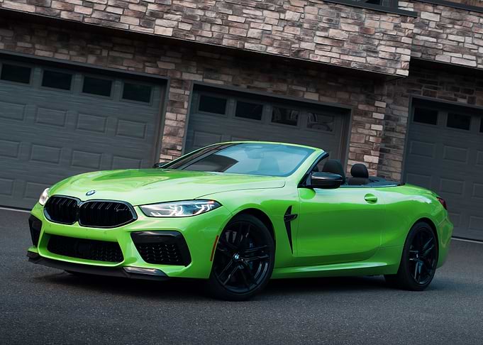 Lime Green BMW Convertible