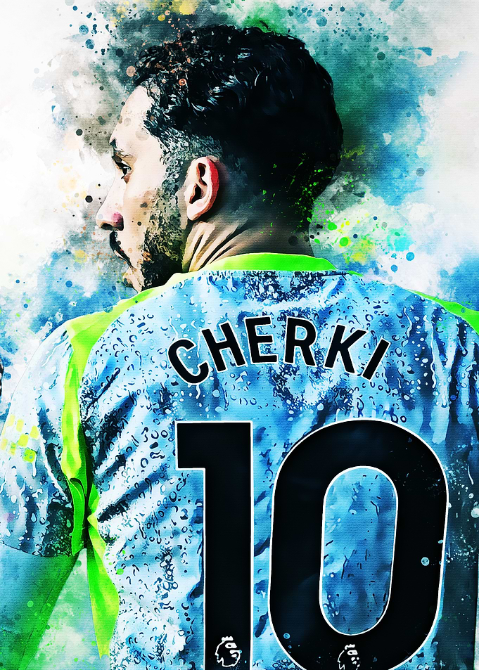 Cherki Number 10 Football Art