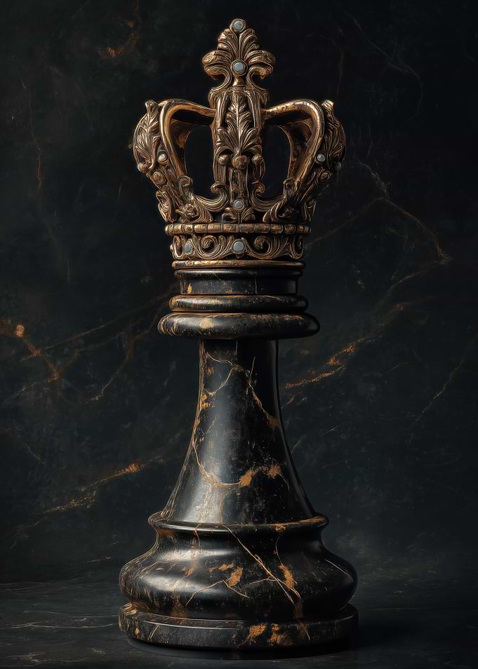 Chess King with Crown