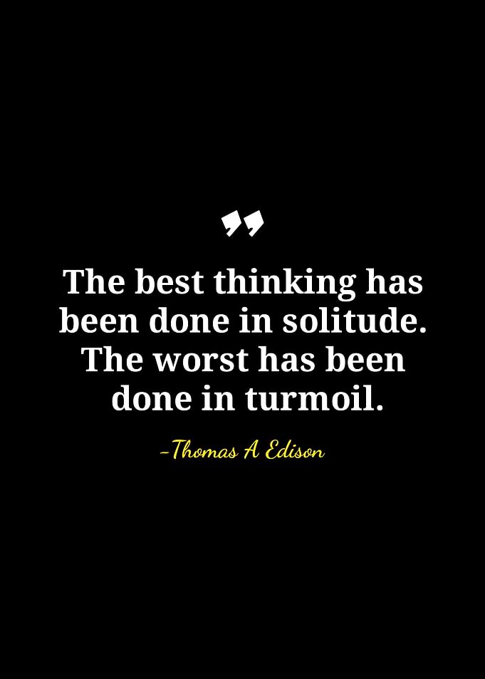 Solitude and Turmoil Quote