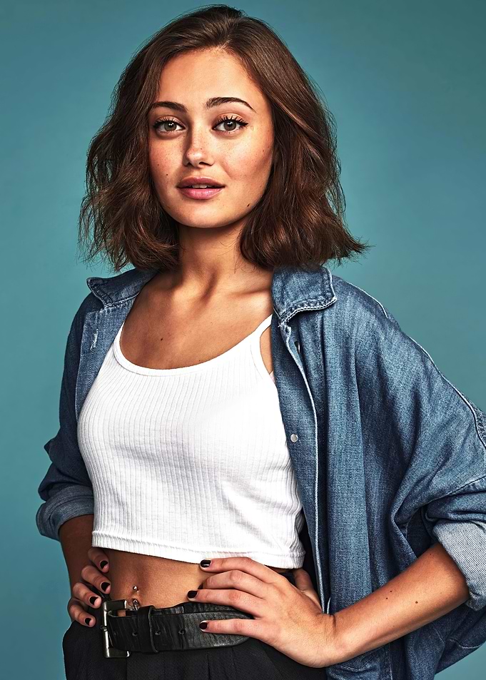 Woman in Denim Jacket Portrait ella purnell