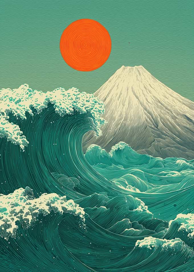 Mount Fuji and the Great Wave