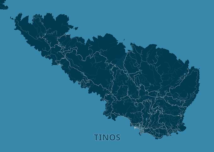 Tinos Island Map