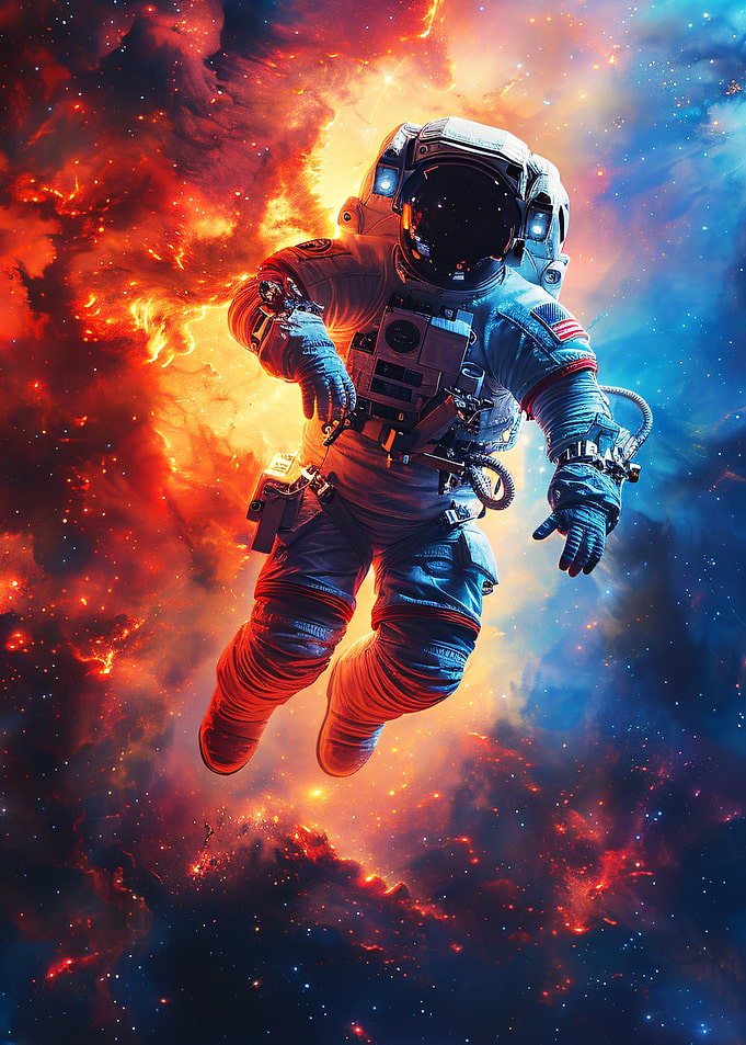 Astronaut in Nebula