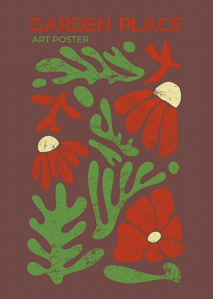 Abstract Floral and leaf shapes