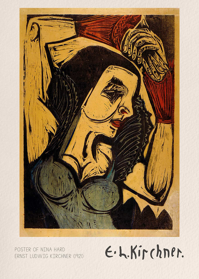 Ernst Ludwig Kirchner Nina Hard Poster