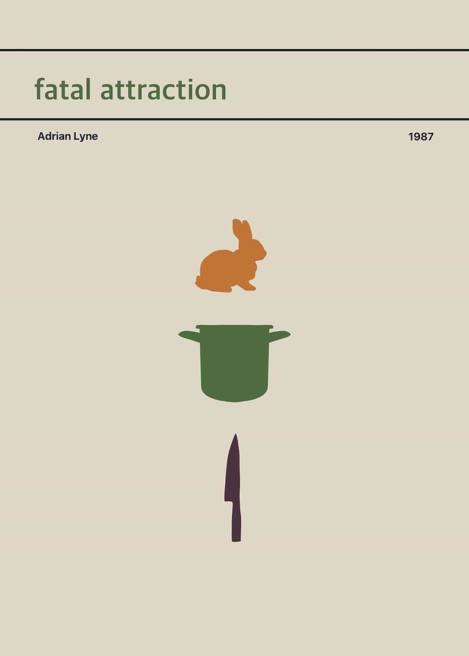 Fatal Attraction Minimalist Movie Poster