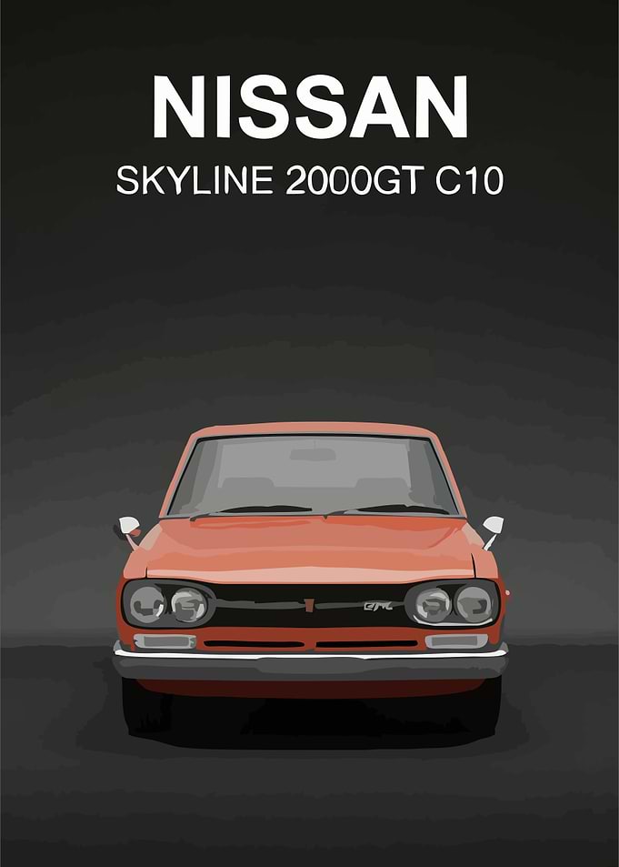 Nissan Skyline 2000GT C10 Illustration