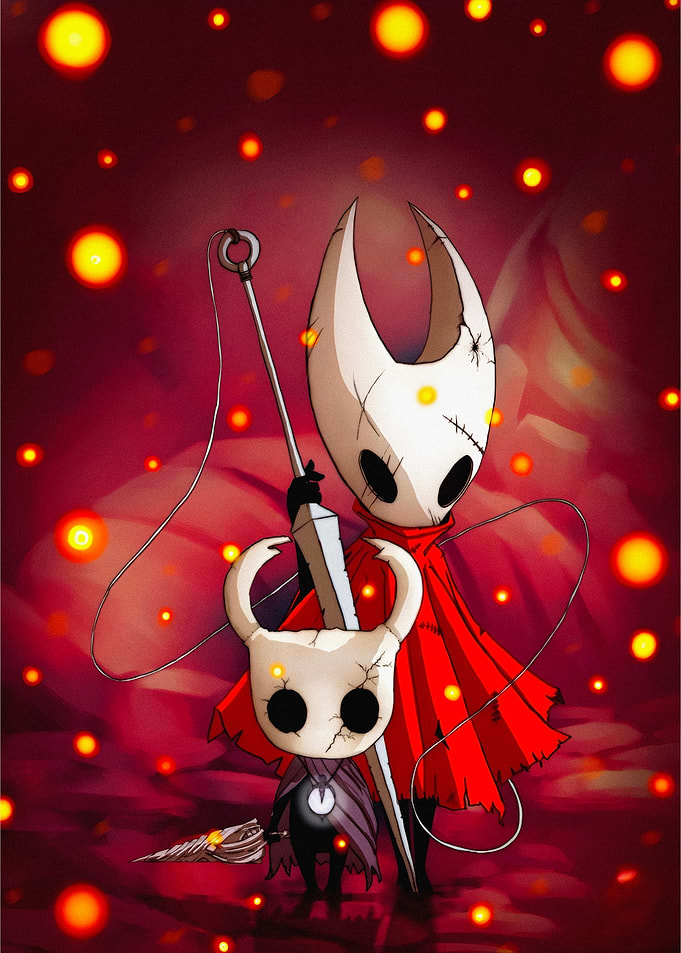 Hollow Knight and Hornet Illustration