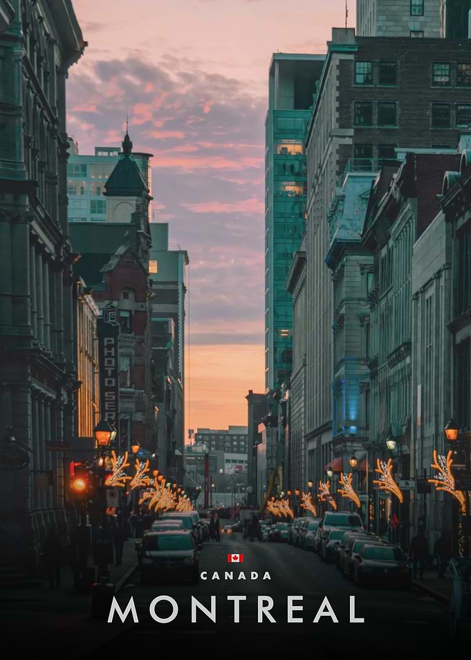 Montreal Cityscape at Dusk
