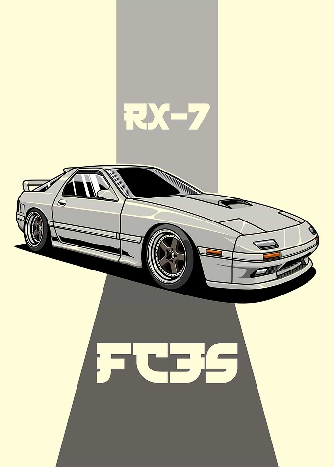Mazda RX-7 FC3S Potrait