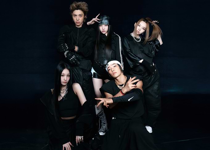 Group of Five People in Black