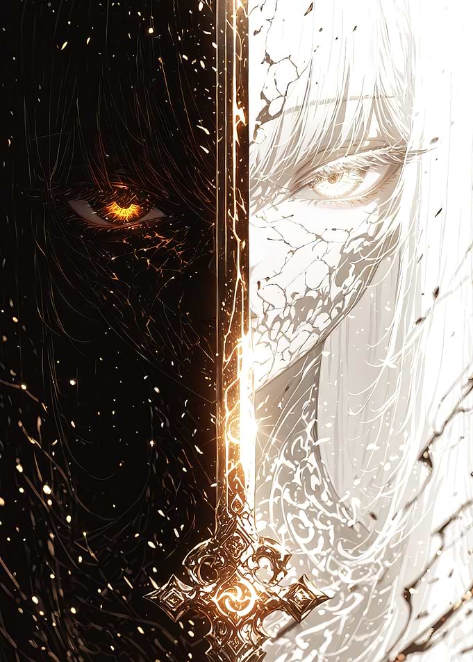 Dualistic Warrior with Sword