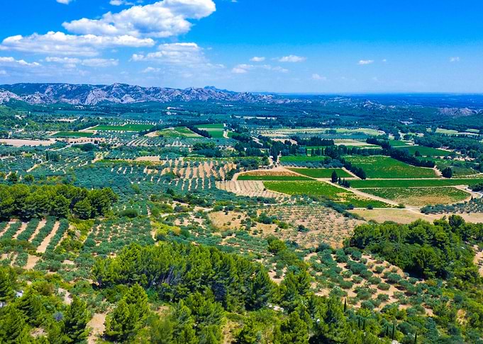 Aerial View of Rural Landscape
