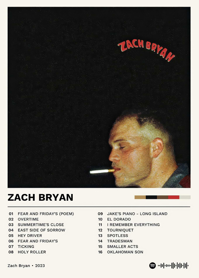 Zach Bryan Album Cover Art