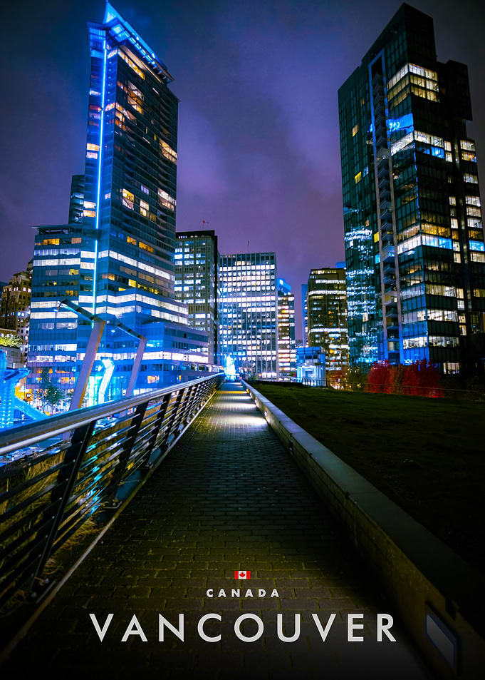 Vancouver Cityscape at Night