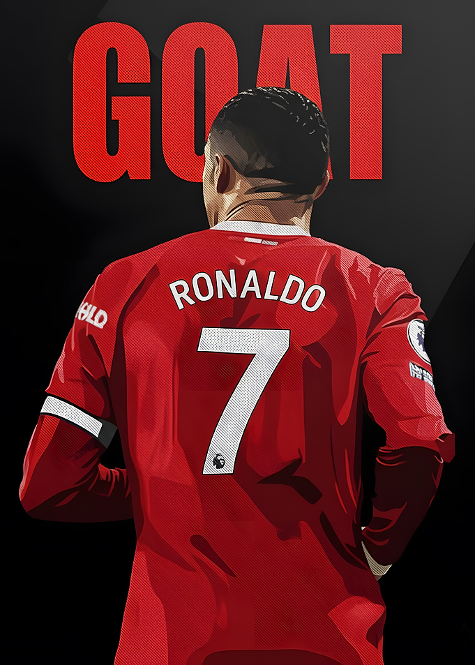 Cristiano Ronaldo GOAT Illustration