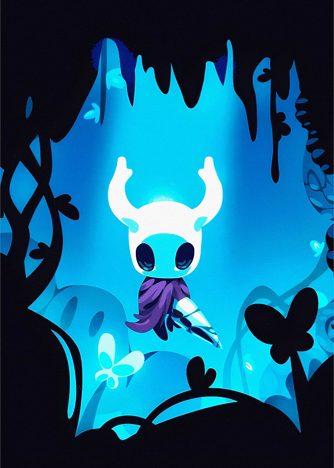 Hollow Knight in Blue Cave
