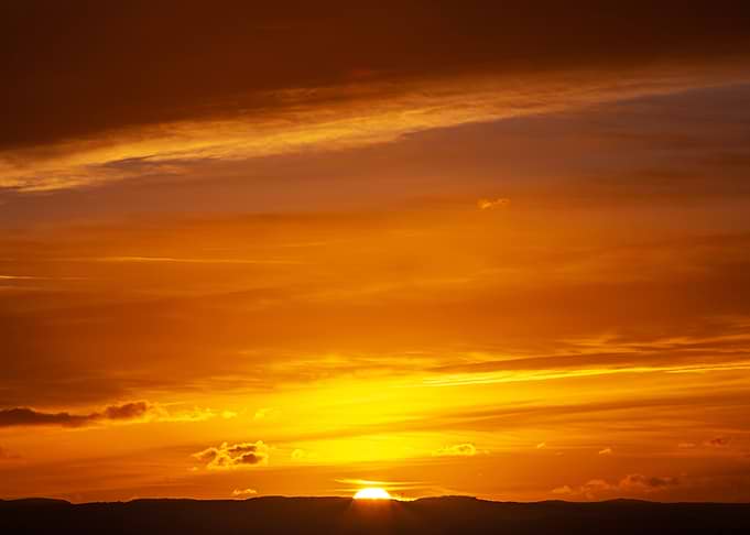 Golden Sunset Sky