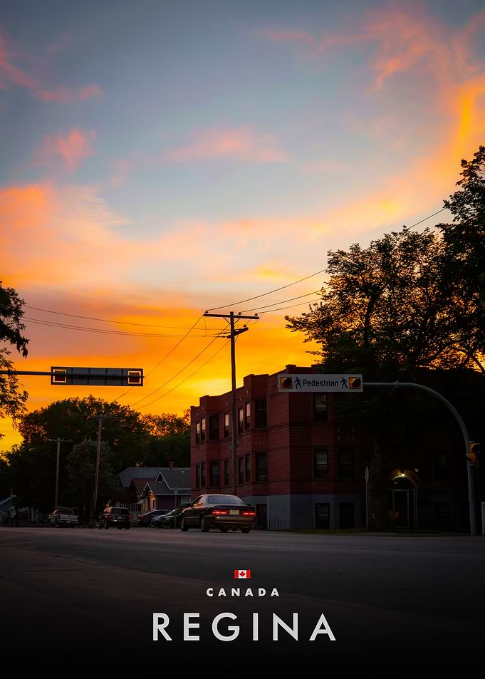 Regina, Canada at Sunset