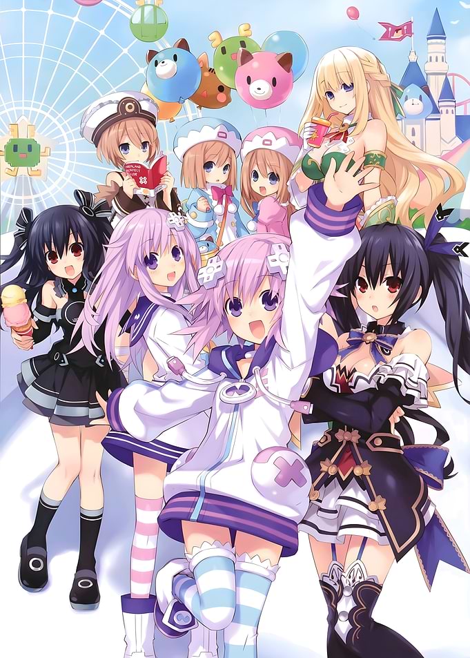 Super Neptunia Group at Amusement Park