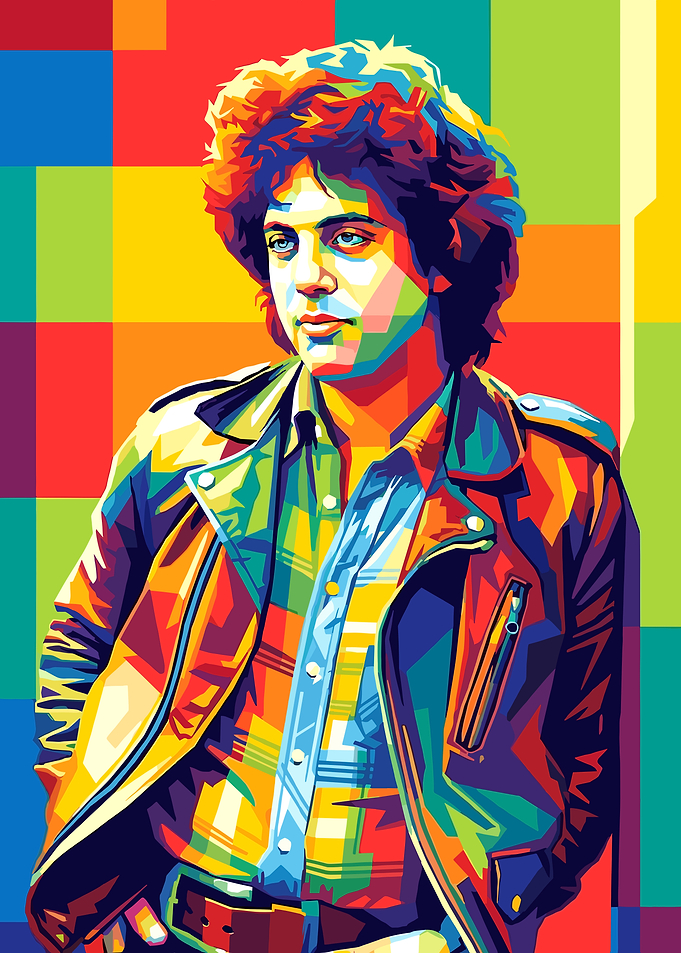 Billy Joel Pop Art Portrait