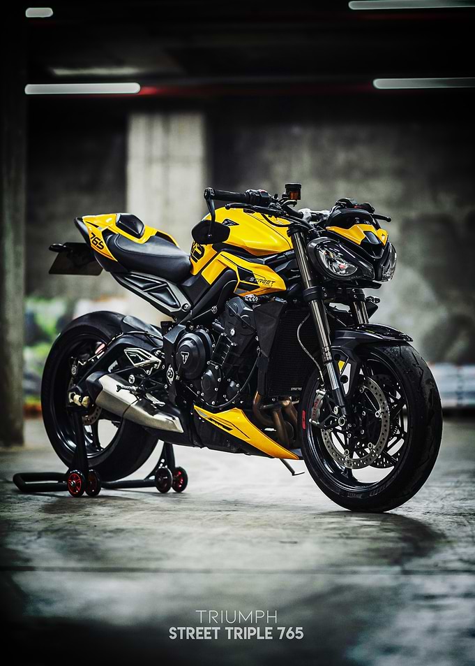 Triumph Street Triple 765 Motorcycle Poster