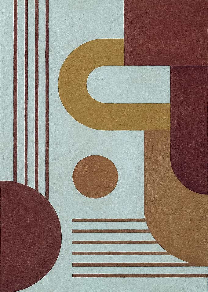 Abstract Geometric Shapes Art