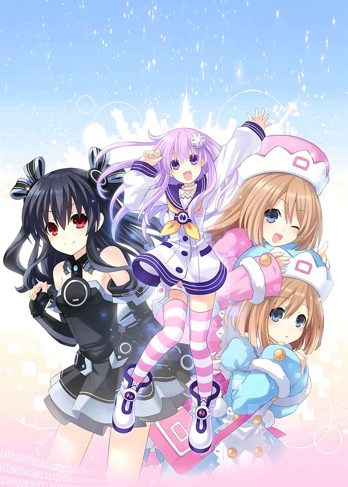 Super Neptunia characters group shot