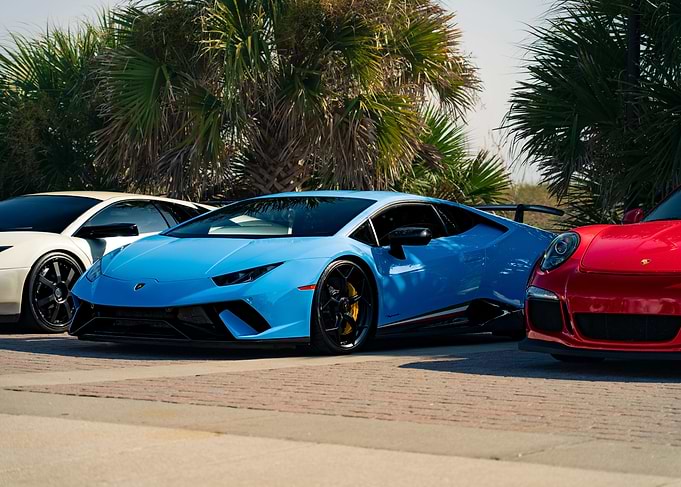 Exotic Cars on Display