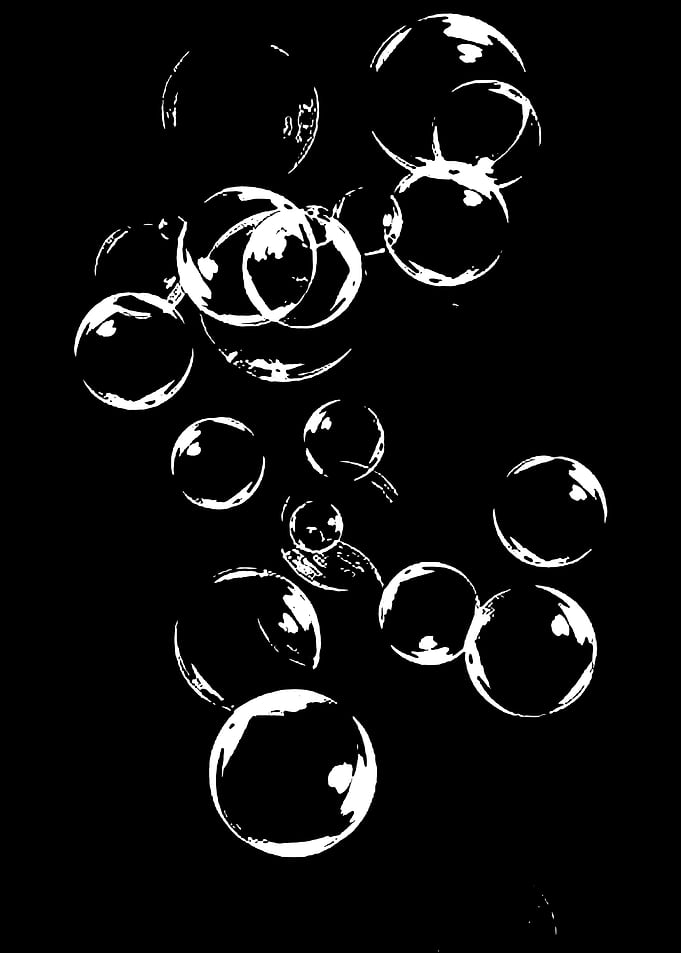 Bubbles in Black and White